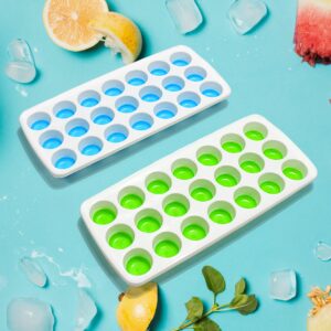21 Cavity Pop Up Ice Cube Trays (2 Pc Set)