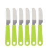 High-quality stainless steel cutlery set with 24 pieces and a sturdy stand.