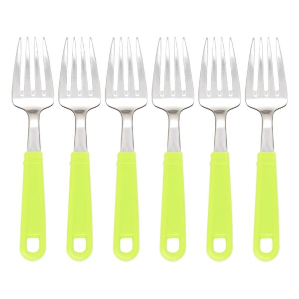 24-piece stainless steel cutlery set with stylish stand for home dining.