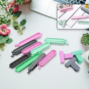 12 Pieces Food Clips, Plastic Food Bag Clips Reusable Bag Clips 12 Pieces Food Clips, Plastic Food Bag Clips Reusable Bag Clips