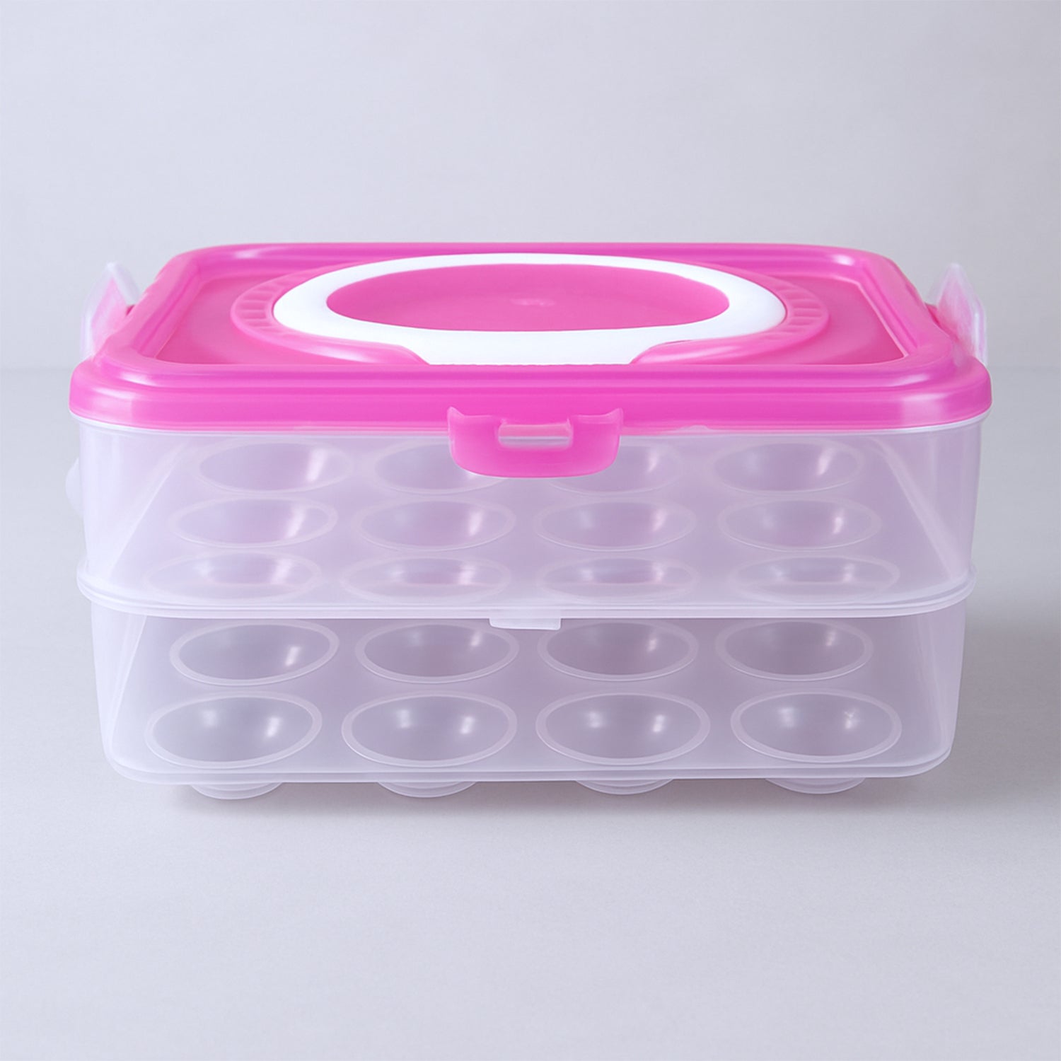 Double Layer 24 Grid Egg Storage Box for Egg Storage Container - Image 3