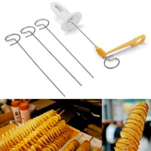 1 Set Potato Spiral Cutter, Potato Twister (4 Spits) 1 Set Potato Spiral Cutter, Potato Twister (4 Spits)
