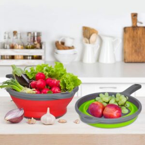 Foldable Silicone Colander for Fruit & Veggies