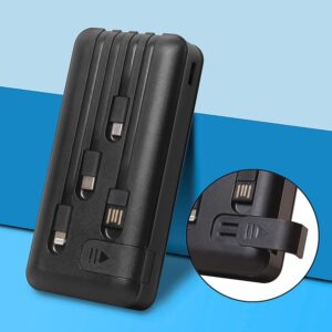 10000mAh 12W Fast Charging Power Bank with 4-in-1 USB & Mobile Holder (1 Pc) 10000mAh 12W Fast Charging Power Bank with 4-in-1 USB & Mobile Holder (1 Pc)