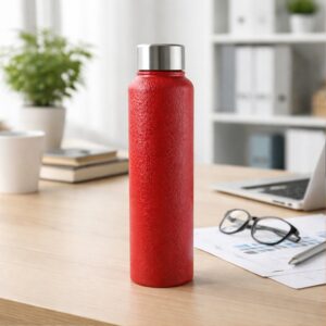 1000 ML Stainless Steel Water Bottle Red Color (1 Pc) 1000 ML Stainless Steel Water Bottle Red Color (1 Pc)