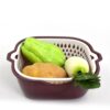 2-in-1 basket strainer for rinsing fruits and vegetables