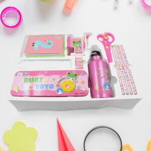 12-Piece Stationery Set: Pencil Box, Pencils, Erasers & More 12-Piece Stationery Set: Pencil Box, Pencils, Erasers & More