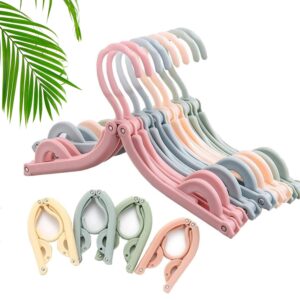 10 Pcs Portable Folding Clothes Hanger 10 Pcs Portable Folding Clothes Hanger