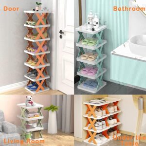 6 Layer Foldable Shoe Rack, Portable Storage Organizer for Home & Office