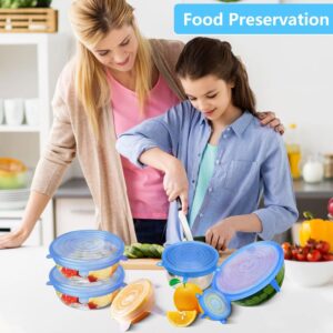 12 Peace Reusable Stretch Lids Set with 2 Storage Pouches – Flexible Food Cover Lids 12 Peace Reusable Stretch Lids Set with 2 Storage Pouches – Flexible Food Cover Lids