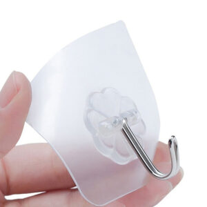 100PC MULTIPURPOSE STRONG SMALL STAINLESS STEEL ADHESIVE WALL HOOKS 100PC MULTIPURPOSE STRONG SMALL STAINLESS STEEL ADHESIVE WALL HOOKS