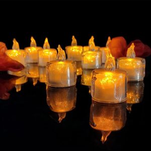 12 Pcs Flameless and Smokeless Decorative Acrylic Candles Transparent Led Tea Light Candle for Gifting, House, Diwali, Christmas, Festival, Events Decor Candles, Diwali 12 Pcs Flameless and Smokeless Decorative Acrylic Candles Transparent Led Tea Light Candle for Gifting, House, Diwali, Christmas, Festival, Events Decor Candles, Diwali