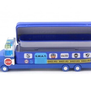 Double Decker Magic Truck Compass Multi Level Metal Pencil Case