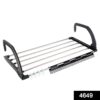 Clothes drying rack with adjustable shelves and hangers, foldable for easy storage