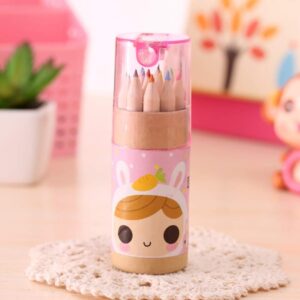 12 Mini Colouring Pencils with Sharpener, Kids Drawing Set for School & Sketching 12 Mini Colouring Pencils with Sharpener, Kids Drawing Set for School & Sketching