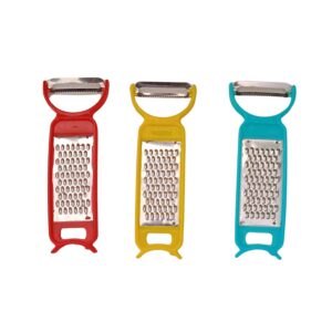 3-in-1 Peeler, Grater & Cutter Set for Kitchen (12 Pc Set)
