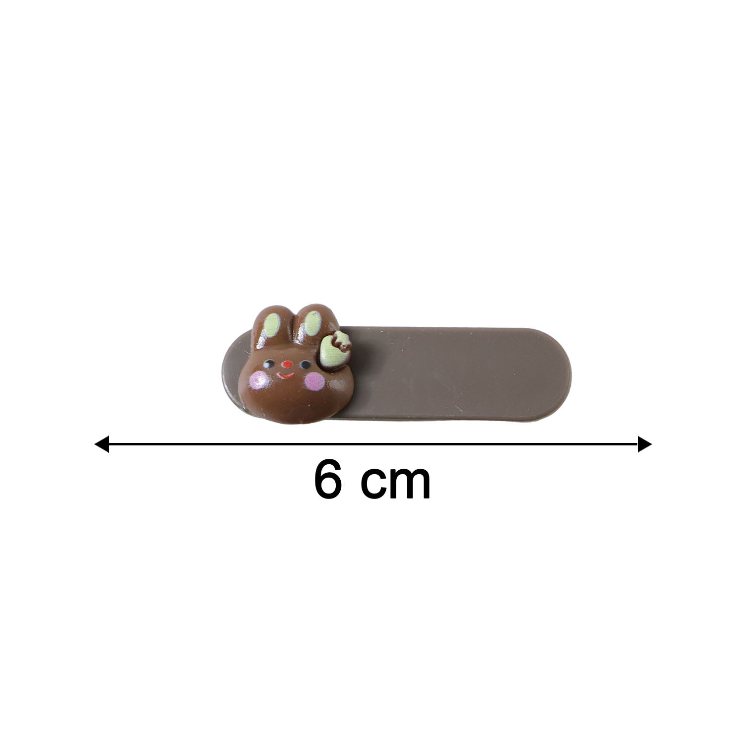 Cute Bunny Face Decorative Hair Clips Set (4 Pc) - Image 2