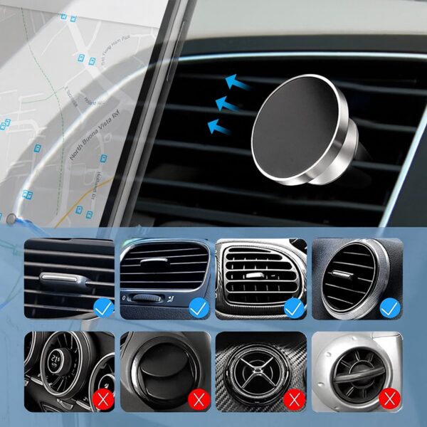 Rotating Magnetic Phone Holder for Car