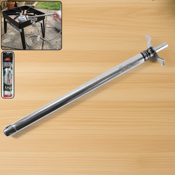 Extra-Long Stainless-Steel Gas Stove Lighter (1.5 Feet Length) Extra-Long Stainless-Steel Gas Stove Lighter (1.5 Feet Length)