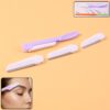 Eyebrow facial hair razor with 3 Replaceable Blades