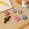 Fancy Colorful Eraser Set for Kids’ Parties & School (1 Set, Mixed Design) Fancy Colorful Eraser Set for Kids’ Parties & School (1 Set, Mixed Design)