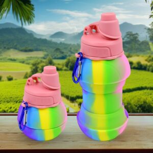 Flexible Collapsible Silicone Sports Water Bottle (260 ML / 20 CM Folding) Flexible Collapsible Silicone Sports Water Bottle (260 ML / 20 CM Folding)