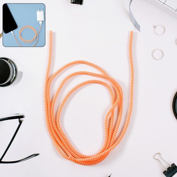 Flexible Spiral Cable Protector Sleeve (1 Pc / Mix Color) Flexible Spiral Cable Protector Sleeve (1 Pc / Mix Color)