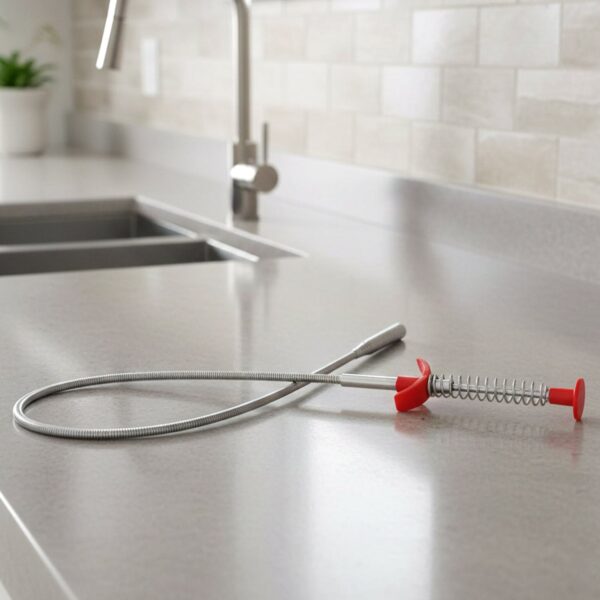 Flexible Spring Drain Cleaning Tool with Hand Grip (1 Pc / 90 Cm) Flexible Spring Drain Cleaning Tool with Hand Grip (1 Pc / 90 Cm)