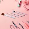 Floral Makeup Brush Set for Eyes, Lips, and Face (5 Pc) Floral Makeup Brush Set for Eyes, Lips, and Face (5 Pc)