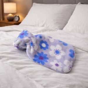 Floral Printed Soft Plush Hot Water Bag And Cover (19×12 Cm)