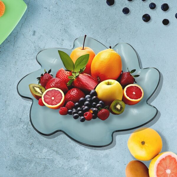 Flower Shape Kids Plastic Plate – for Dinner, Snacks & Party Supplies (1pc)