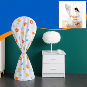 Flower-Printed Fan Cover – 1 Pc, 130×26 Cm