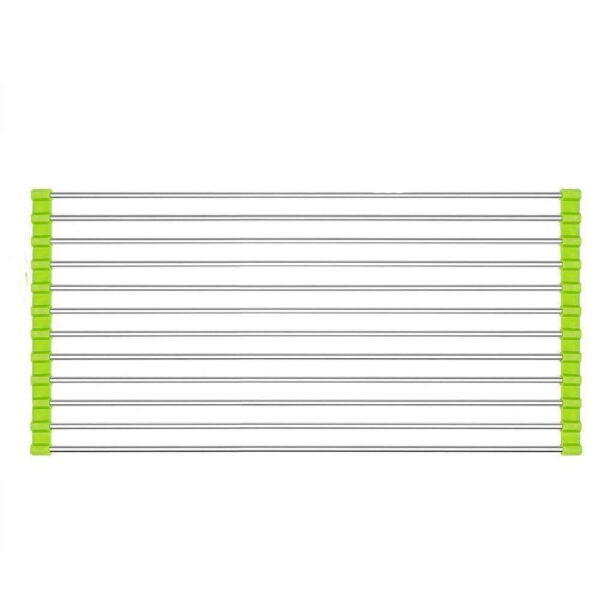 Foldable Drain Rack Kitchen Sink Roll up Dish Drying Rack Portable Dish Rack
