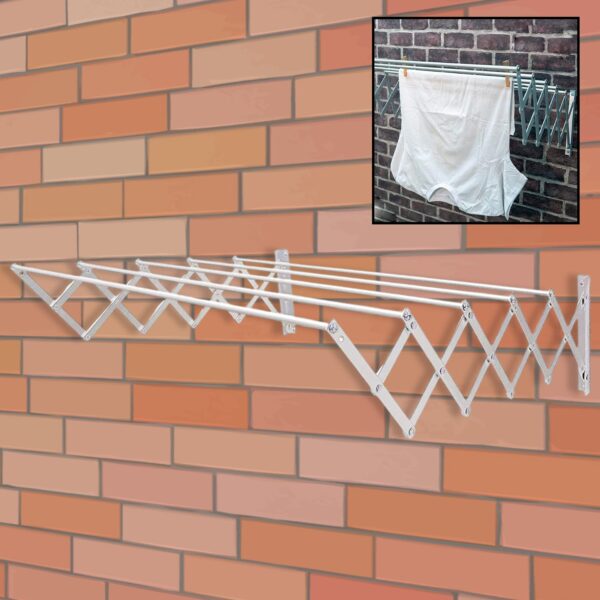 Foldable Extendable Clothes Drying Rack for Bathroom & Balcony Foldable Extendable Clothes Drying Rack for Bathroom & Balcony