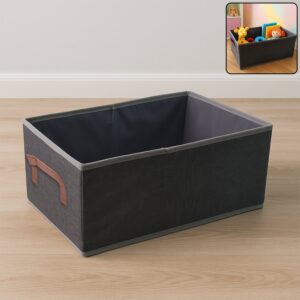 Foldable Rectangular Storage Box with Handle (46×28 cm / 1 Pc)