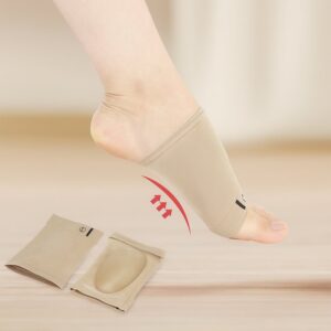 Foot Arch Support for Men & Women | Medial Arch Support for Flat Feet Correction Sleeve with Cushion | Plantar Fasciitis Leg Foot Pain Relief Product | Foot Care for Orthopedic Shoes Slippers, (1 Pair) Foot Arch Support for Men & Women | Medial Arch Support for Flat Feet Correction Sleeve with Cushion | Plantar Fasciitis Leg Foot Pain Relief Product | Foot Care for Orthopedic Shoes Slippers, (1 Pair)