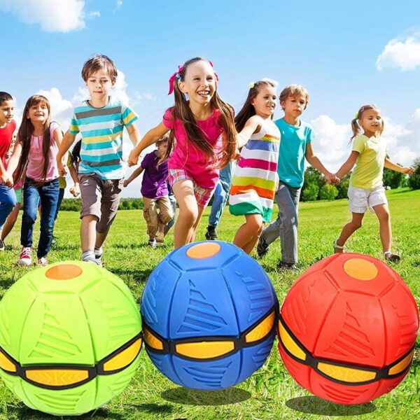 Football Flat Throw Disc – with 3 LED Light Flying Toys Football Flat Throw Disc – with 3 LED Light Flying Toys