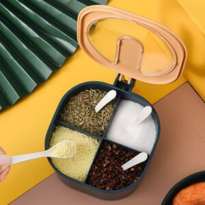 Four Grid Spice Storage Seasoning Box Four Grid Spice Storage Seasoning Box
