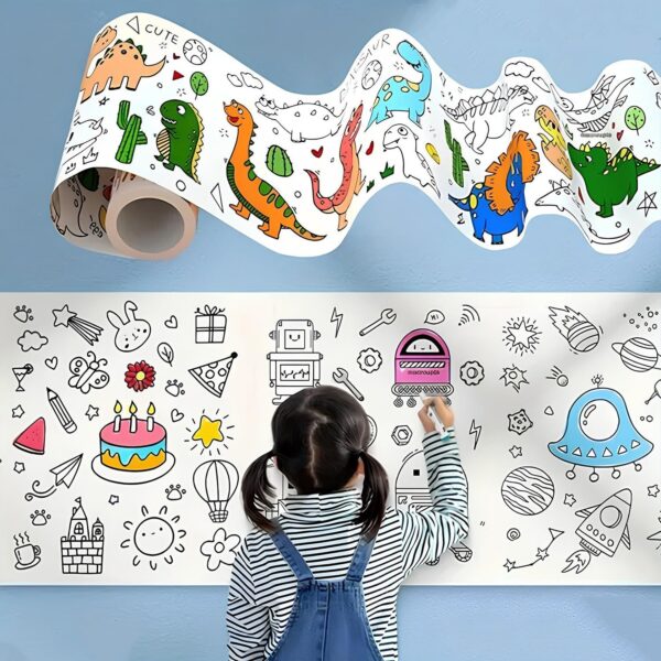 Fun and Educational Coloring Roll (1 Pc) Fun and Educational Coloring Roll (1 Pc)