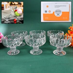 Glass Ice Cream Bowls Glass Dessert Cups for Sundae (6 pcs / 120ml) Glass Ice Cream Bowls Glass Dessert Cups for Sundae (6 pcs / 120ml)