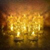 LED Crystal Effect Flameless Candle Light Set (5 Pc)