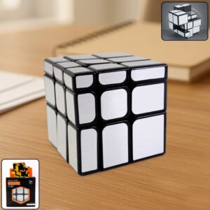 Mirror Cube – 3×3 Puzzle Cube with Reflective Silver Surfaces