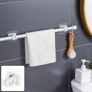 Multipurpose No-Drill Wall Mounted Adhesive Towel Rod Holder (1 Pc) Multipurpose No-Drill Wall Mounted Adhesive Towel Rod Holder (1 Pc)