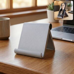 Plastic Foldable Desktop Mobile Stand (1 Pc) Plastic Foldable Desktop Mobile Stand (1 Pc)