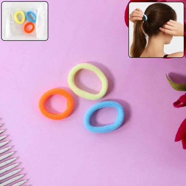 Seamless Soft Hair Elastics – (3 Pc / Set)
