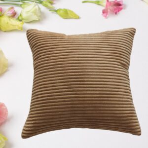 Soft Corduroy 16×16 Throw Pillow Cover Square Decorative Cushion Case (1 Pc) Soft Corduroy 16×16 Throw Pillow Cover Square Decorative Cushion Case (1 Pc)