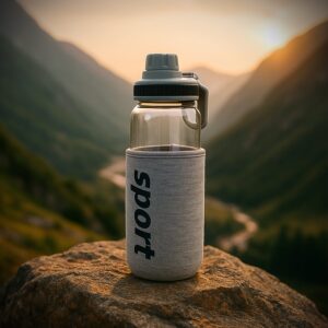 Sports Water Bottle with Protective Sleeve – (1 Pc / 700 ML)