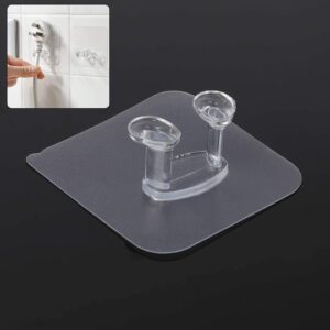 Transparent Self-Adhesive Wall Hook Waterproof & Oil-Proof Strong Holder (1 Pc) Transparent Self-Adhesive Wall Hook Waterproof & Oil-Proof Strong Holder (1 Pc)