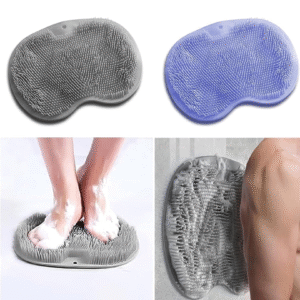 Silicone Bath Massage Cushion – Suction Cup Exfoliating Foot Scrubber & Mat Silicone Bath Massage Cushion – Suction Cup Exfoliating Foot Scrubber & Mat