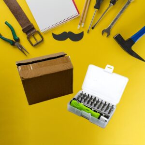 32 in 1 Mini Screwdriver Bits Set with Magnetic Flexible Extension Rod